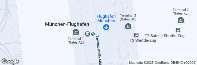 Google Maps Munich Airport, Mietwagenzentrum Terminalstr. Mitte/MWZ, München, Bayern 85356, Germany