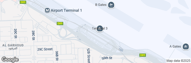 Google Maps Dubai Airport Terminal 3, Airport Road D89 Al Garhoud, Dubai, ., United Arab Emirates
